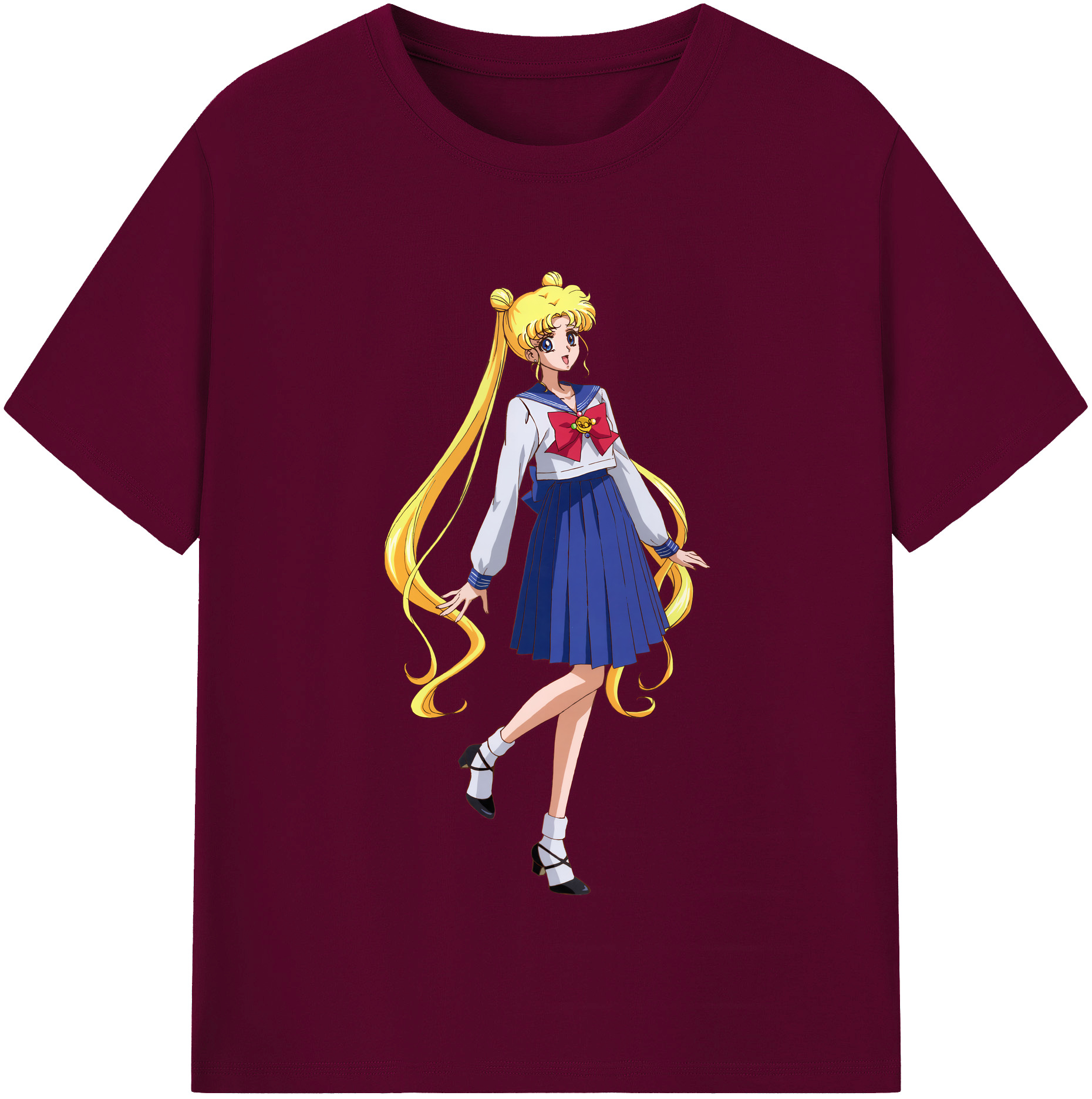 （画像用） 美少女戦士セーラームーン 愛野 美奈子 あいの みなこ Sailor Moon Aino Minako レディースカジュアルプリントTシャツ（綿100％）